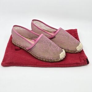 Valentino Lace Pink Espadrilles - 36